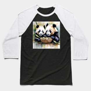 Panda Bear Study Baseball T-Shirt